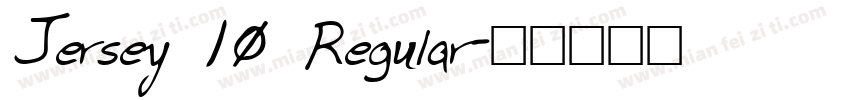 Jersey 10 Regular字体转换